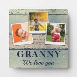 Personalisiert Granny Kinder 3 FotoCollage Fotoplatte