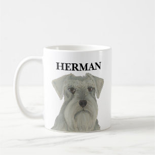 Personalisiert Grau Silver Schnauzer Kaffeetasse
