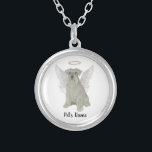 Personalisiert Grau Silver Schnauzer Versilberte Kette<br><div class="desc">Es gibt einige, die der Welt ein so großartiges Licht bringen, dass selbst nach ihrer Abwesenheit ihr Licht bleibt. Lass eine süße Halskette, die deinem Schwermut Komfort bringt, während du einen Augenblick Zeit nimmst, deinen geliebten grauen oder silbernen Schnauzer zu erinnern. Für die nachdenklichsten Geschenke, paaren Sie es mit einer...</div>