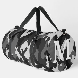 Personalisiert Gray Camouflage Duffle Bag