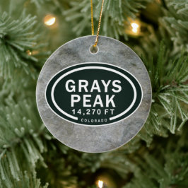 Personalisiert Grays Peak Colorado Keramikornament