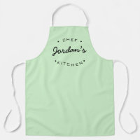 Personalisiert Green Black Koch Kitchen