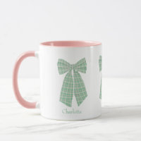Personalisiert Green Gingham Romantischer Coquette