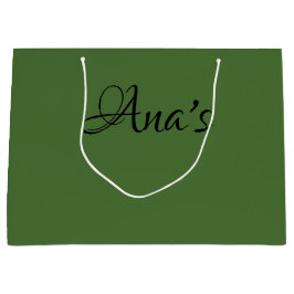 Personalisiert, Green No.4, Geschenkbeutel Große Geschenktüte