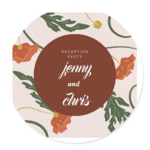 Personalisiert Greenery Eucalyptus Wedding Sticker