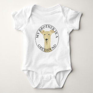 Personalisiert Greyhound Baby Strampler