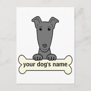 Personalisiert Greyhound Postkarte