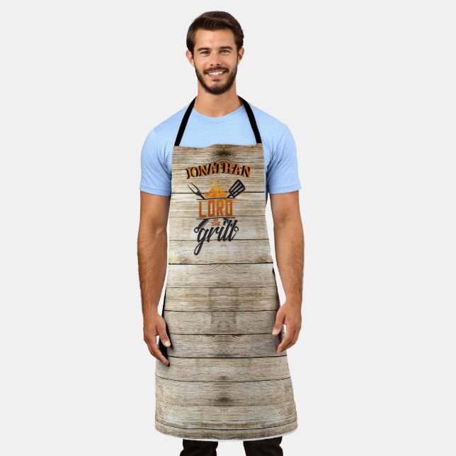 Personalisiert Grill-GRILLEN Schürze (Getragen)