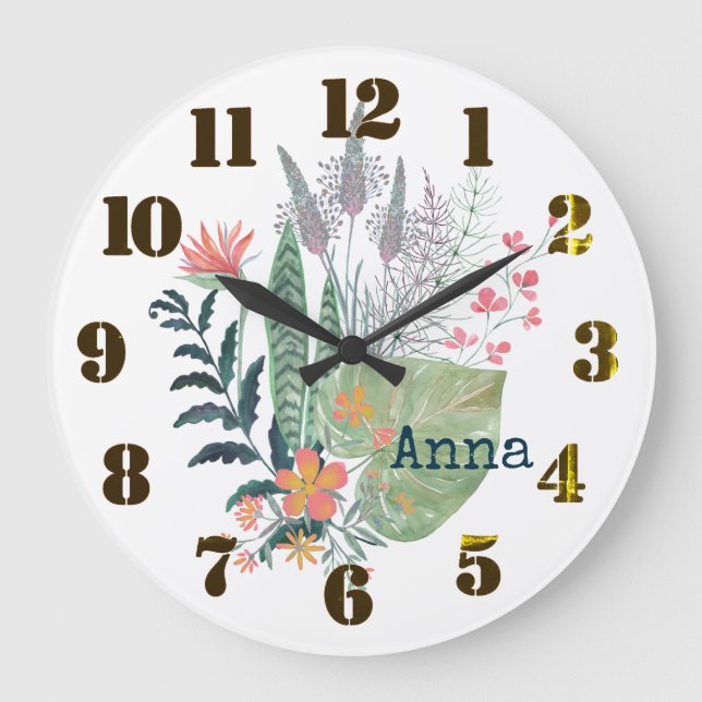 personalisiert große wanduhr (Vorderseite)