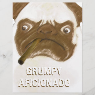 Personalisiert Grumpy AFICIONADO Puggy Cigar