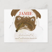 Personalisiert Grumpy AFICIONADO Puggy Cigar