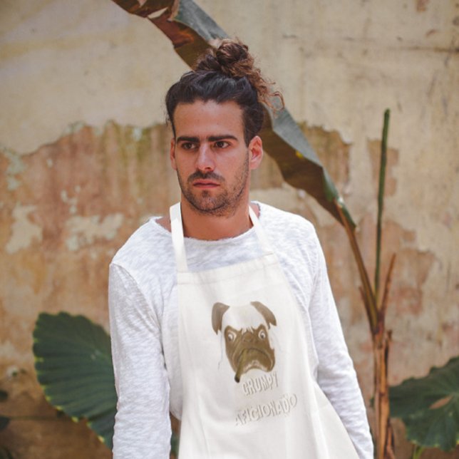 Personalisiert Grumpy AFICIONADO Puggy Cigar Schürze (Von Creator hochgeladen)