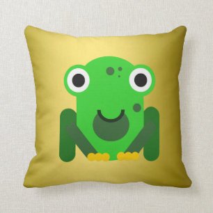 Personalisiert-grün Mr. Frog Kissen