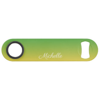 Personalisiert-grün und gelb-grün speed flaschenöffner