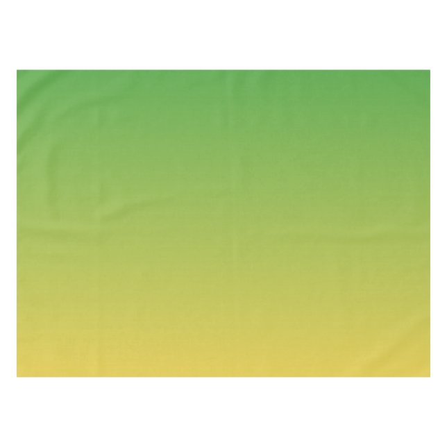 Personalisiert-grün und gelb-grün tischdecke (Vorderseite (Horizontal))