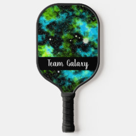 Personalisiert-grüne Blaugalaxie Kosmischer Raum Pickleball Schläger