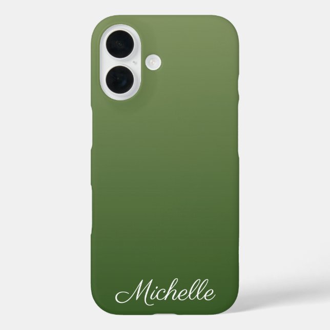 Personalisiert-grüner Ober Case-Mate iPhone Hülle (Rückseite)