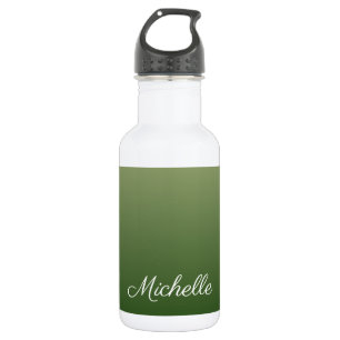 Personalisiert-grüner Ober Edelstahlflasche