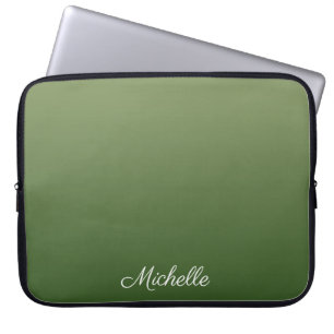 Personalisiert-grüner Ober Laptopschutzhülle