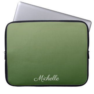 Personalisiert-grüner Ober Laptopschutzhülle
