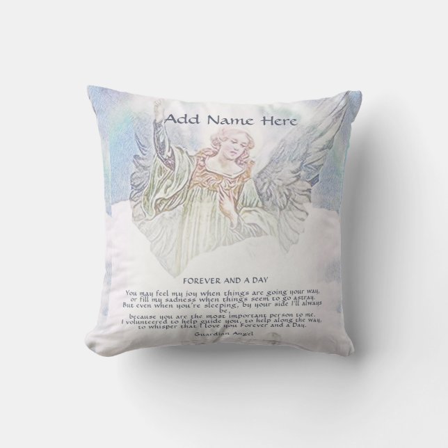 Personalisiert Guardian Angel Blanket Kissen (Vorderseite)