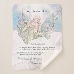 Personalisiert Guardian Angel Blanket Sherpadecke