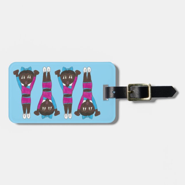 Personalisiert Gymnastik Tanz Akrobatik Acro Gym Gepäckanhänger (Vorderseite horizontal)