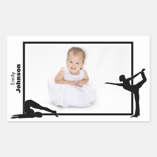 Personalisiert Gymnastikaufkleber Rechteckiger Aufkleber