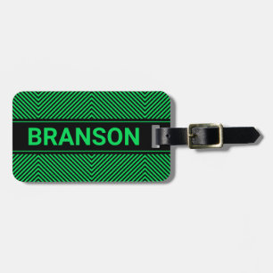 Personalisiert H Bar Green ED Gepäckanhänger