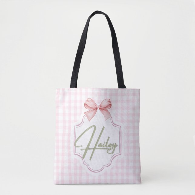 Personalisiert Hailey Baby Girl Kinderzimmer Bow&G (Vorderseite)