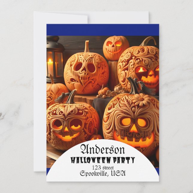 Personalisiert Halloween Einladung (Vorderseite)