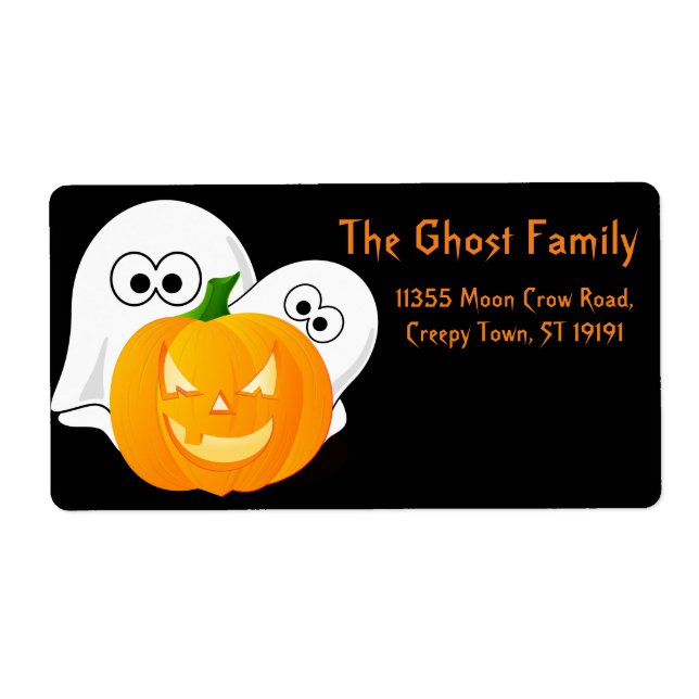 Personalisiert Halloween Ghosts Pumpkin (Vorne)