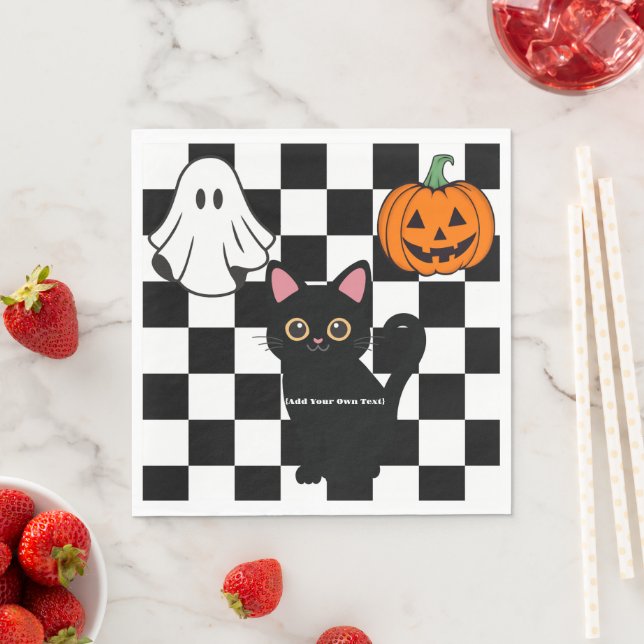 Personalisiert Halloween Paper Napkin Serviette (Beispiel)
