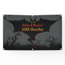 Personalisiert-Halloween-Party-Banner Beängstigend
