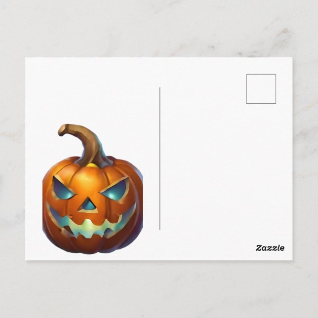 Personalisiert Halloween Postkarte (Rückseite)