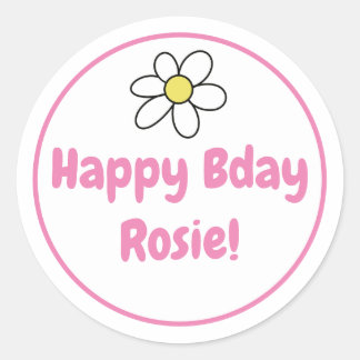 Personalisiert Happy Bday Sticker