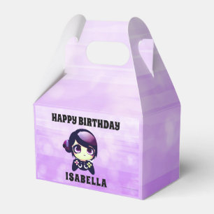 Personalisiert Happy Birthday Anime Gamer Girl Geschenkschachtel