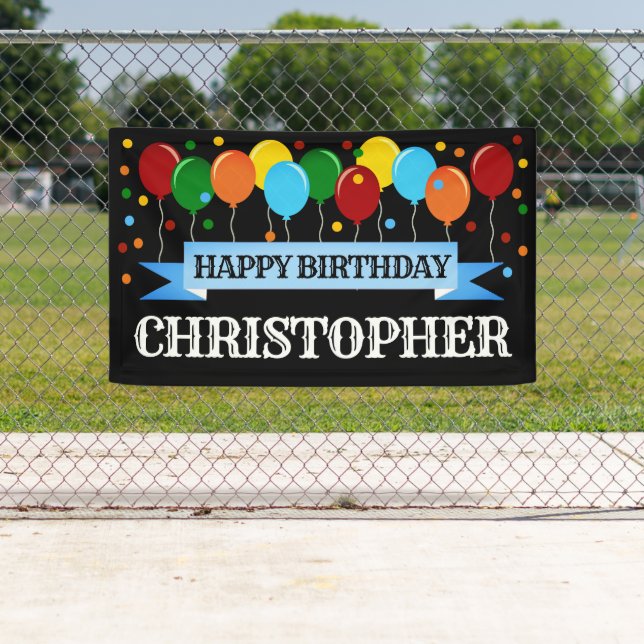 Personalisiert Happy Birthday Banner (Insitu)