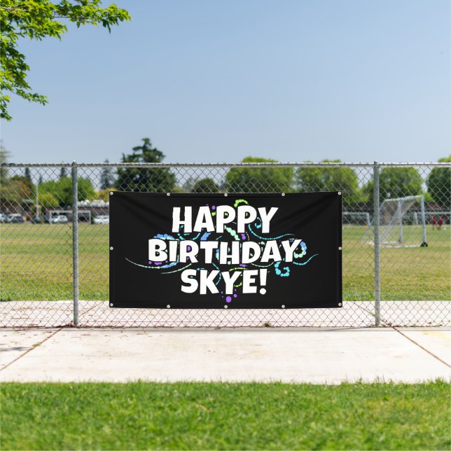 Personalisiert Happy Birthday Banner (Insitu)