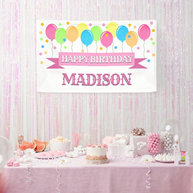 Personalisiert Happy Birthday Banner (Party)