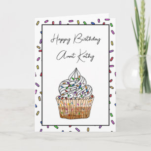 Personalisiert Happy Birthday Card für eine Tante Karte