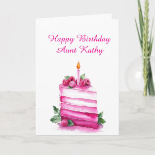 Personalisiert Happy Birthday Card für Tante Karte