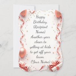 Personalisiert Happy Birthday Card - Individuelle Karte