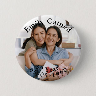 Personalisiert Happy Birthday Celebration Geschenk Button
