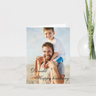 Personalisiert Happy Birthday Foto farbenfroh Karte