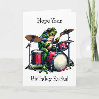 Personalisiert Happy Birthday Gitarre spielen Trom Karte