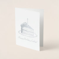 Personalisiert Happy Birthday Layer Cake Slice