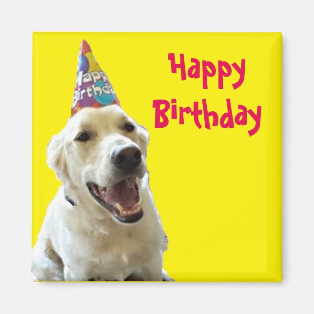 Personalisiert Happy Birthday Magnet (Vorne)