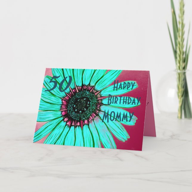 Personalisiert Happy Birthday Mommy Card Karte (Vorderseite)