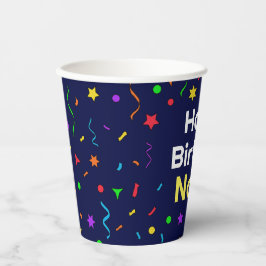 Personalisiert Happy Birthday - Paper Cups Pappbecher